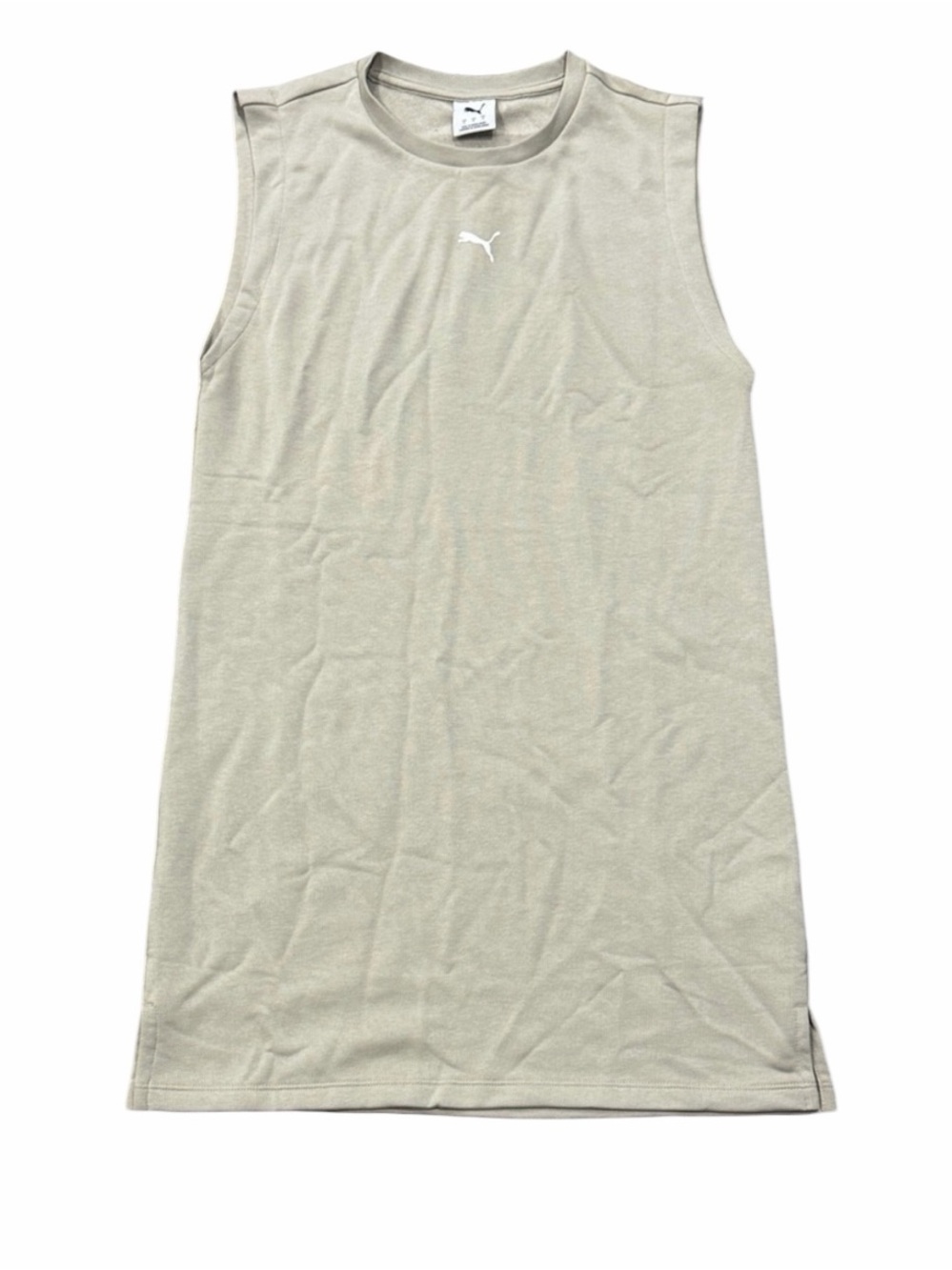 Puma - Tan / Beige / Khaki Sleeveless Athletic Pullover Dress Women’s Small